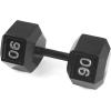 imageCAP Barbell Cast Iron Hex Dumbbell  Multiple OptionsBlack  Single