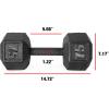 imageCAP Barbell Cast Iron Hex Dumbbell  Multiple OptionsBlack  Single