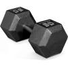 imageCAP Barbell Cast Iron Hex Dumbbell  Multiple OptionsBlack  Single