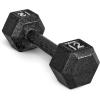 imageCAP Barbell Cast Iron Hex Dumbbell  Multiple OptionsBlack  Single