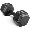 imageCAP Barbell Cast Iron Hex Dumbbell  Multiple OptionsBlack  Single