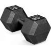 imageCAP Barbell Cast Iron Hex Dumbbell  Multiple OptionsBlack  Single