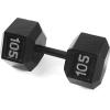 imageCAP Barbell Cast Iron Hex Dumbbell  Multiple OptionsBlack  Single