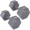 imageCAP Barbell Cast Iron Hex Dumbbell  Multiple OptionsGray  Pair