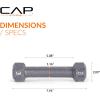 imageCAP Barbell Cast Iron Hex Dumbbell  Multiple OptionsGray  Pair