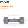 imageCAP Barbell Cast Iron Hex Dumbbell  Multiple OptionsGray  Pair