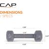imageCAP Barbell Cast Iron Hex Dumbbell  Multiple OptionsGray  Pair