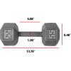 imageCAP Barbell Cast Iron Hex Dumbbell  Multiple OptionsGray  Single