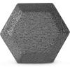 imageCAP Barbell Cast Iron Hex Dumbbell  Multiple OptionsGray  Single