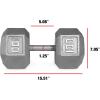 imageCAP Barbell Cast Iron Hex Dumbbell  Multiple OptionsGray  Single