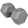 imageCAP Barbell Cast Iron Hex Dumbbell  Multiple OptionsGray  Single