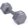 imageCAP Barbell Cast Iron Hex Dumbbell  Multiple OptionsGray  Single