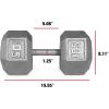imageCAP Barbell Cast Iron Hex Dumbbell  Multiple OptionsGray  Single