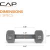 imageCAP Barbell Cast Iron Hex Dumbbell  Multiple OptionsGray  Single