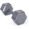 imageCAP Barbell Cast Iron Hex Dumbbell  Multiple OptionsGray  Single