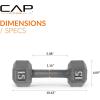 imageCAP Barbell Cast Iron Hex Dumbbell  Multiple OptionsGray  Single