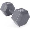imageCAP Barbell Cast Iron Hex Dumbbell  Multiple OptionsGray  Single