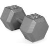 imageCAP Barbell Cast Iron Hex Dumbbell  Multiple OptionsGray  Single