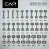 imageCAP Barbell Cast Iron Hex Dumbbell  Multiple OptionsGray  Single