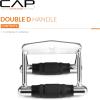 imageCAP Barbell Deluxe Double D Handle with Rubber Handgrips