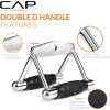imageCAP Barbell Deluxe Double D Handle with Rubber Handgrips