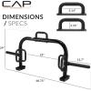 imageCAP Barbell Deluxe Open Trap Bar  Hex ampamp Shrug Bar for Olympic ampamp Standard PlatesBlack