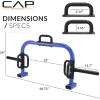 imageCAP Barbell Deluxe Open Trap Bar  Hex ampamp Shrug Bar for Olympic ampamp Standard PlatesBlue