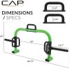 imageCAP Barbell Deluxe Open Trap Bar  Hex ampamp Shrug Bar for Olympic ampamp Standard PlatesGreen
