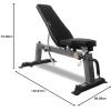 imageCAP Barbell Deluxe Utility Weight Bench Color SeriesGray  Square Backpad