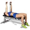 imageCAP Barbell Deluxe Utility Weight Bench Color SeriesSilver  Round Backpad