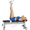 imageCAP Barbell Deluxe Utility Weight Bench Color SeriesSilver  Round Backpad