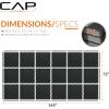 imageCAP Barbell Interlocking EVA Foam Carpet Puzzle Mat Floor Tiles  24quot x 24quot x 12quot  Multiple Color OptionsCarpet Top  Black