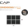 imageCAP Barbell Interlocking EVA Foam Carpet Puzzle Mat Floor Tiles  24quot x 24quot x 12quot  Multiple Color OptionsCarpet Top  Black