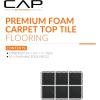 imageCAP Barbell Interlocking EVA Foam Carpet Puzzle Mat Floor Tiles  24quot x 24quot x 12quot  Multiple Color OptionsCarpet Top  Black