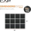 imageCAP Barbell Interlocking EVA Foam Carpet Puzzle Mat Floor Tiles  24quot x 24quot x 12quot  Multiple Color OptionsCarpet Top  Black
