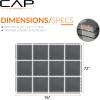 imageCAP Barbell Interlocking EVA Foam Carpet Puzzle Mat Floor Tiles  24quot x 24quot x 12quot  Multiple Color OptionsCarpet Top  Gray