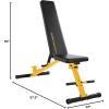 imageCAP Barbell Multi Purpose Adjustable Utility Bench Color SeriesYellow