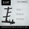 imageCAP Barbell Olympic Plate Tree Storage Rack Multiple ColorsBlack