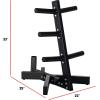 imageCAP Barbell Olympic Plate Tree Storage Rack Multiple ColorsBlack