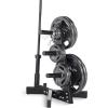 imageCAP Barbell Olympic Plate Tree Storage Rack Multiple ColorsBlack