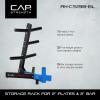 imageCAP Barbell Olympic Plate Tree Storage Rack Multiple ColorsBlue