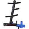imageCAP Barbell Olympic Plate Tree Storage Rack Multiple ColorsBlue