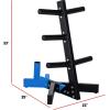 imageCAP Barbell Olympic Plate Tree Storage Rack Multiple ColorsBlue