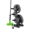 imageCAP Barbell Olympic Plate Tree Storage Rack Multiple ColorsGreen
