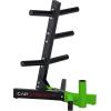 imageCAP Barbell Olympic Plate Tree Storage Rack Multiple ColorsGreen