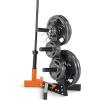imageCAP Barbell Olympic Plate Tree Storage Rack Multiple ColorsOrange