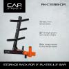 imageCAP Barbell Olympic Plate Tree Storage Rack Multiple ColorsOrange