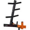 imageCAP Barbell Olympic Plate Tree Storage Rack Multiple ColorsOrange
