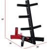 imageCAP Barbell Olympic Plate Tree Storage Rack Multiple ColorsRed