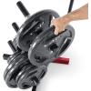imageCAP Barbell Olympic Plate Tree Storage Rack Multiple ColorsRed